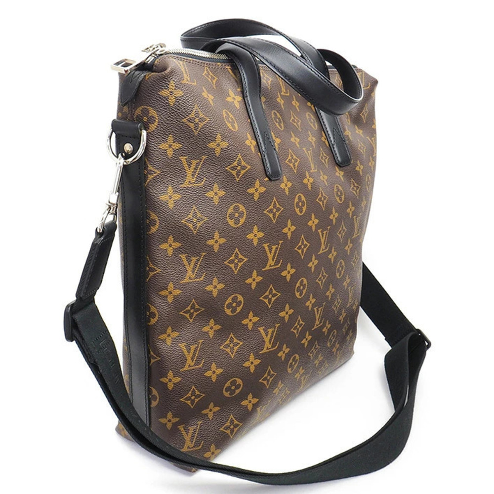 Louis Vuitton Canvas Tote Macassar Monogram Bag Brown